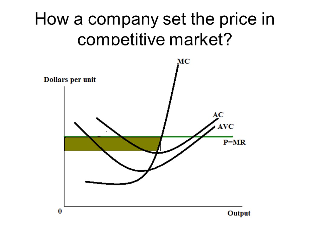 How a company set the price in competitive market?